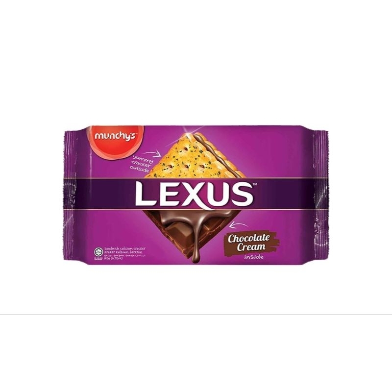 munchy's Lexus Biskuit Sandwich Krim Cokelat 76 g