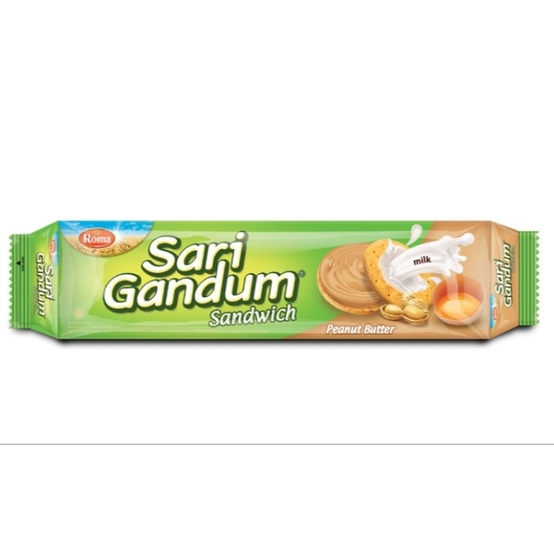 

Roma Sari Gandum Sandwich Biskuit Peanut Butter 108g