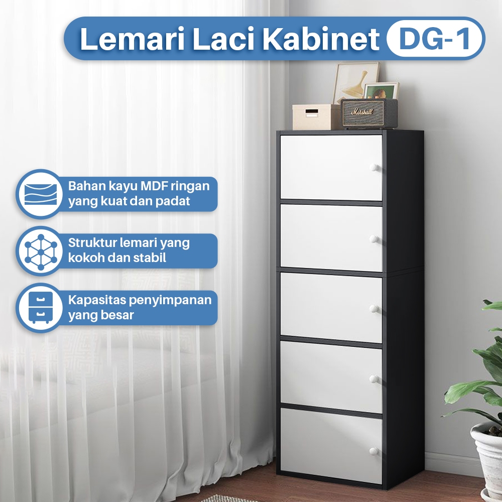 FURNITURE - Lemari Kayu - Lemari Minimalis - Lemari Buku - Lemari Pakaian - Lemari 5 Pintu