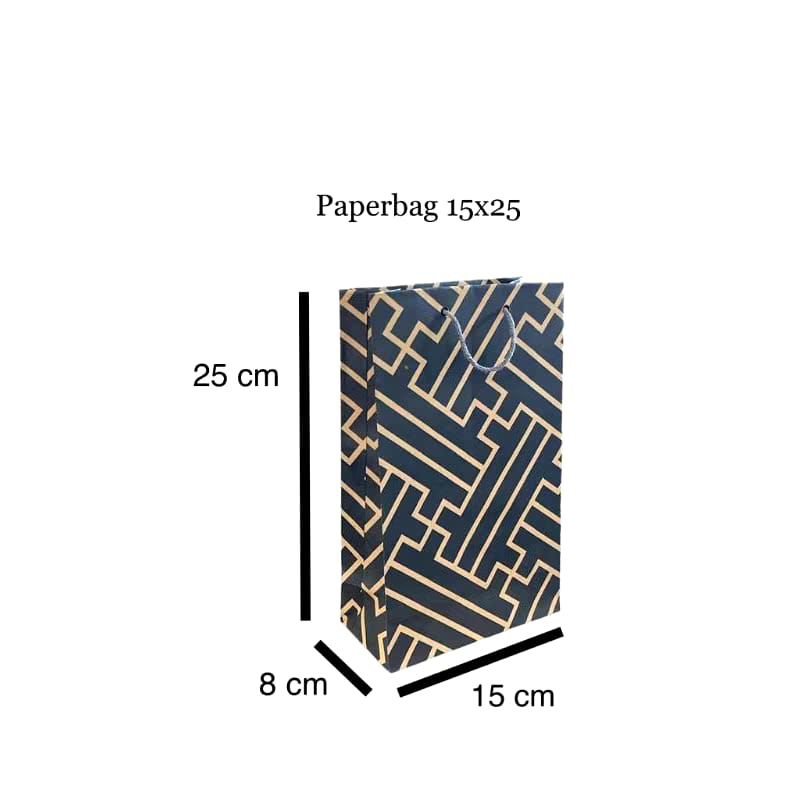 

PAPERBAG MINIMALIS 15X8X25 CM TAS KERTAS HAJATAN SOUVENIR ACARA OLSHOP ULTAH MURAH KALSEL