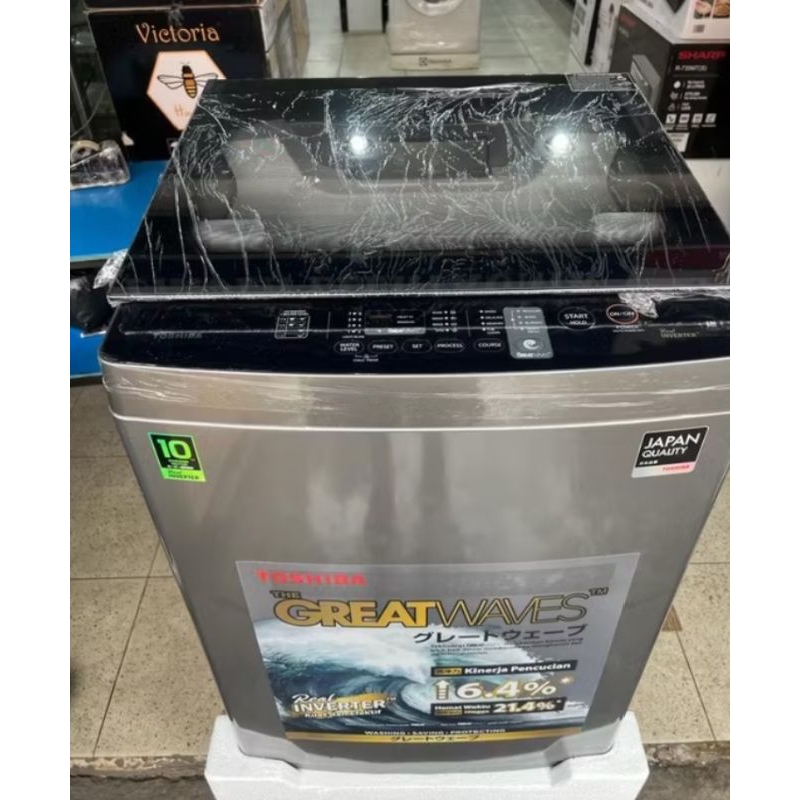 mesin cuci 1 tabung inverter 10,5kg Toshiba AW DUK 1150 HN garansi resmi promo