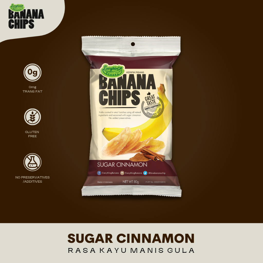 

Keripik Pisang Kayu Manis Everything Banana Chips | Banana Chips Sugar Cinnamon | Snack Sehat Manis