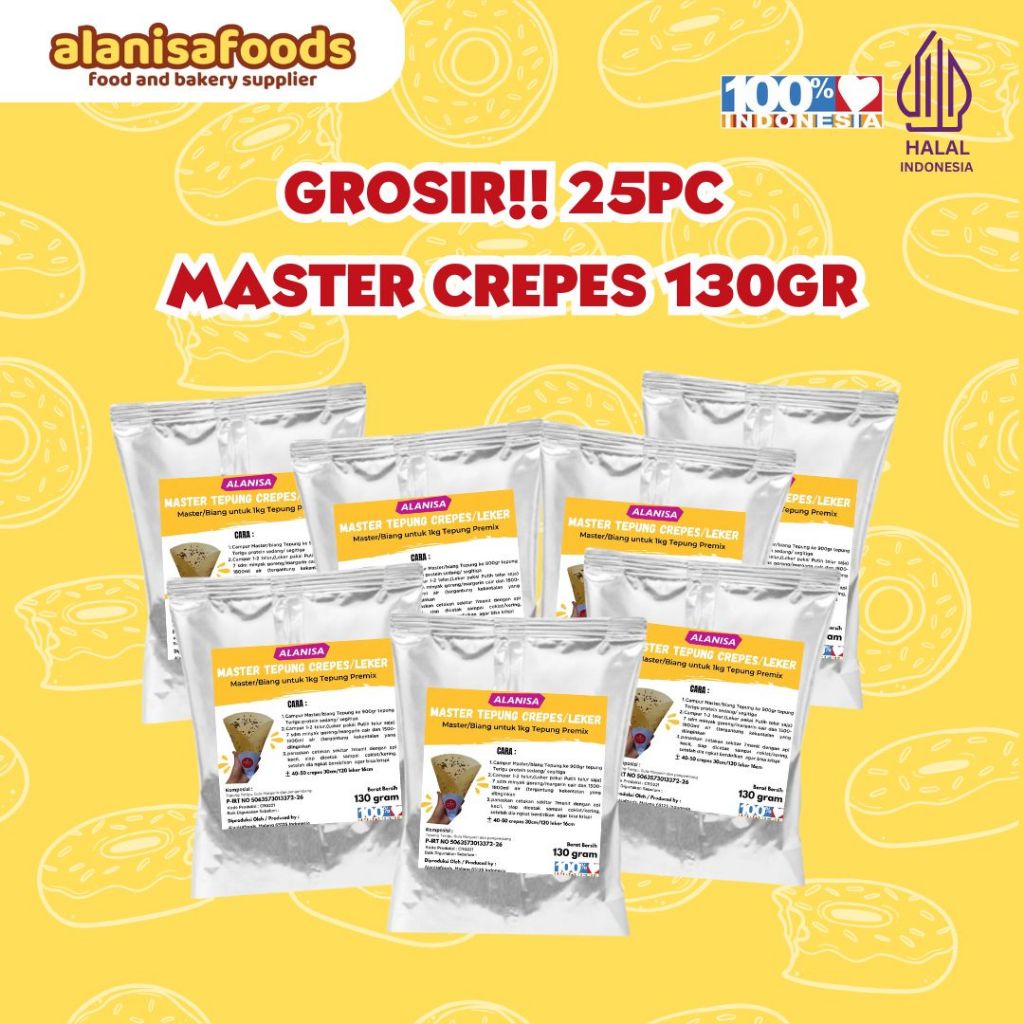 

(GROSIR 25 PC) MASTER CREPES 130GR LEBIH MURAH