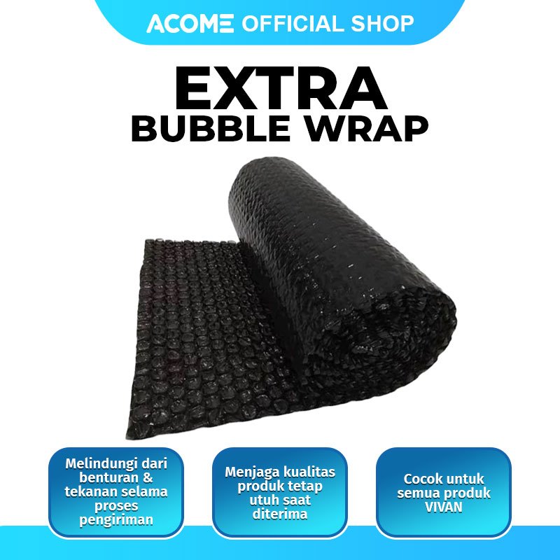 

[WAJIB ORDER] EXTRA BUBBLE WRAP Untuk Menambah Proteksi Barang Anda