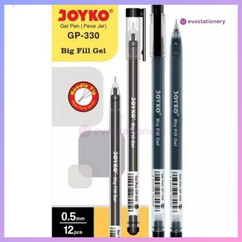 

Pulpen Gen Pen Joyko GP-330 Big Fill 0.5mm Tinta Hitam