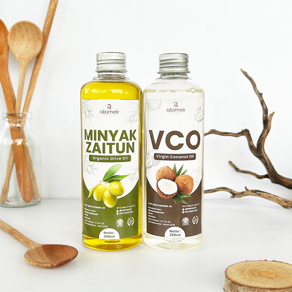 

ALAMEE Virgin Coconut Oil Minyak Zaitun Kelapa Murni Extra VCO Dapat Di minum Di masak Organik 250ml