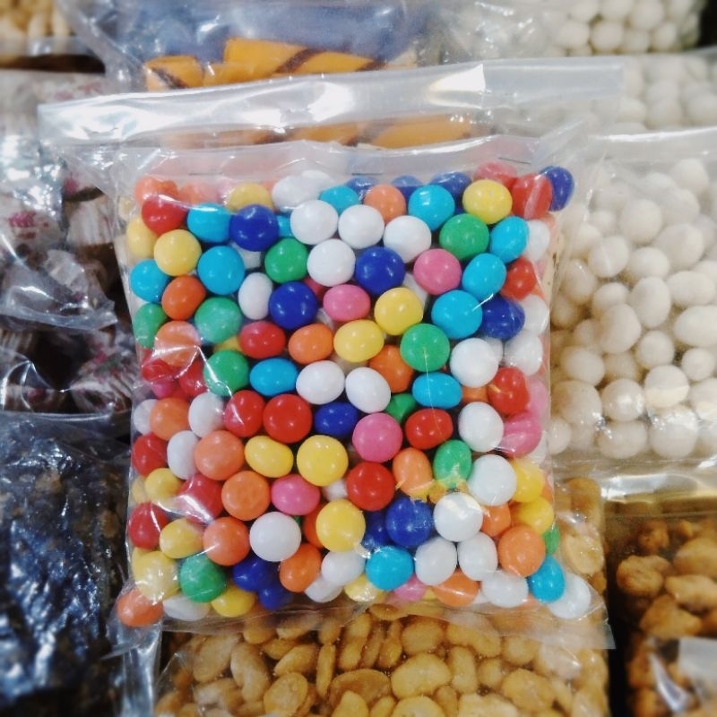 

Permen Biskuit Warna-Warni / Bola-Bola Pelangi Kemasan 250 gram - 500 gram