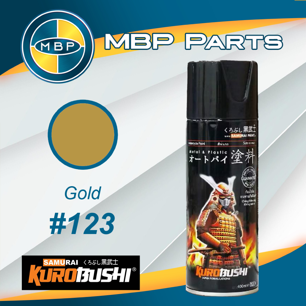 Samurai Paint GOLD 123 Warna Standar Emas Cat Semprot Aerosol Samurai Kurobushi