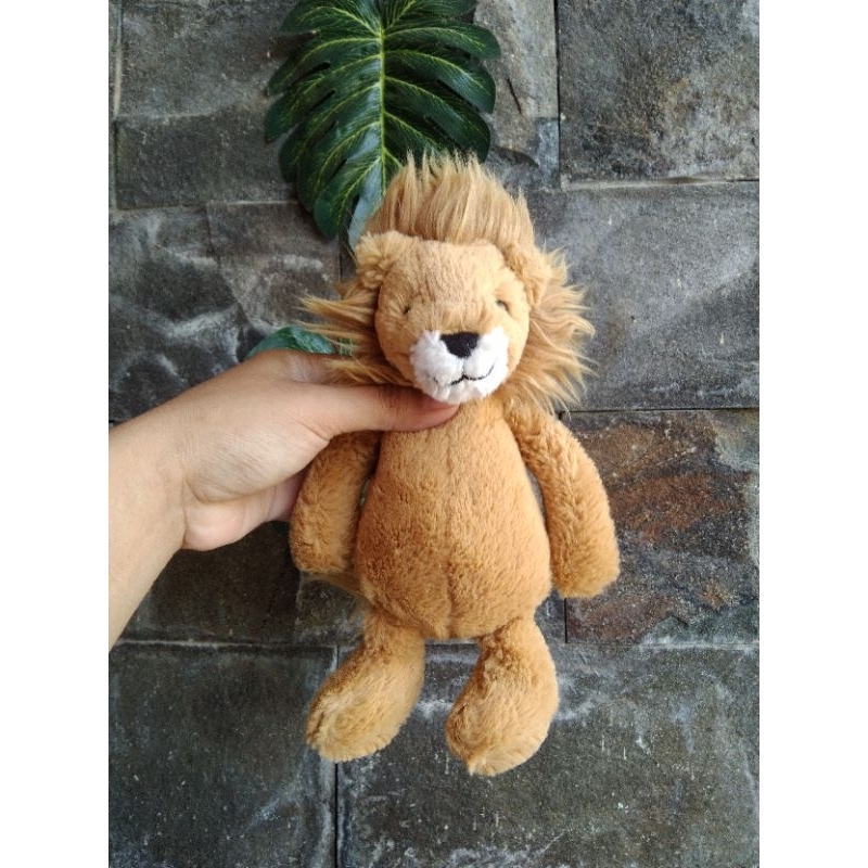 bashful lion size small by jellycat