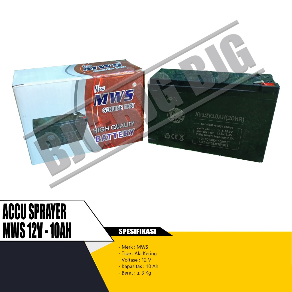 AKI KERING / ACCU SPRAYER MWS 12V - 10AH