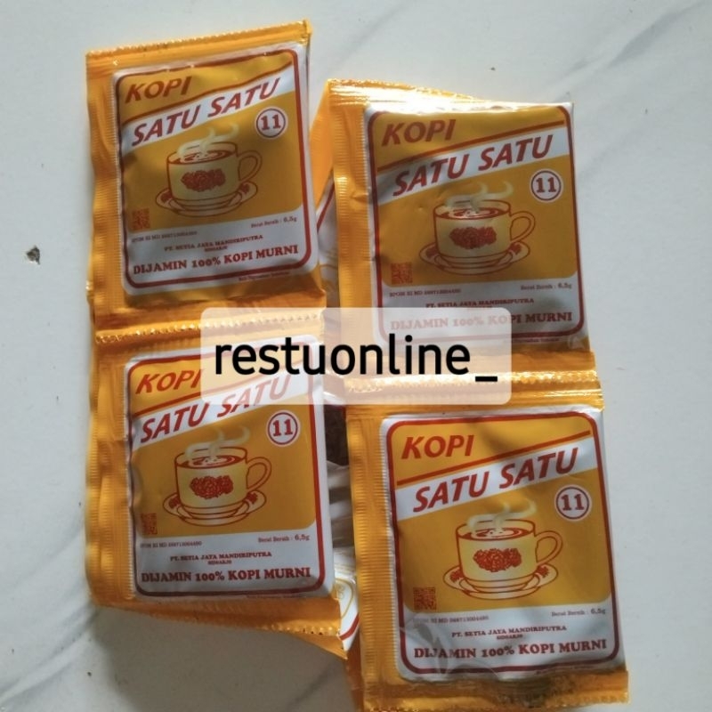 

kopi satu satu renceng renteng sachet kopi bubuk