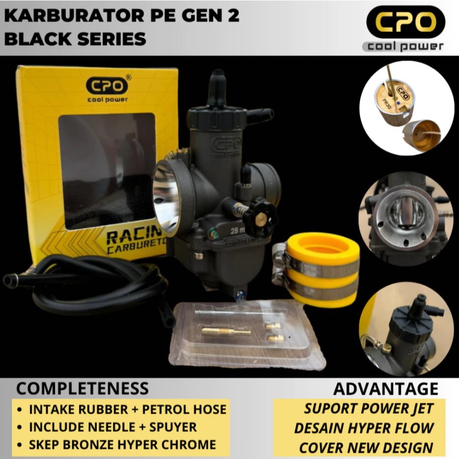 Karbu PE Karburator PE CPO 24 26 28 30 GEN 2 Cool Power Racing