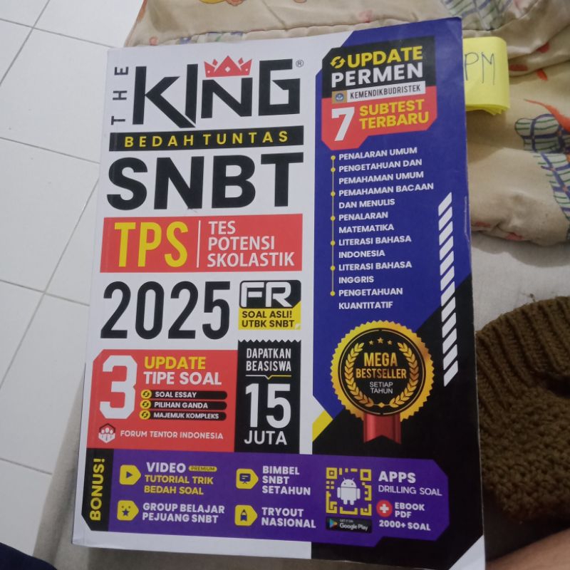 BUKU PRELOVED UTBK 2025 THE KING ORI:) GRATIS BUKU TKA SAINTEK