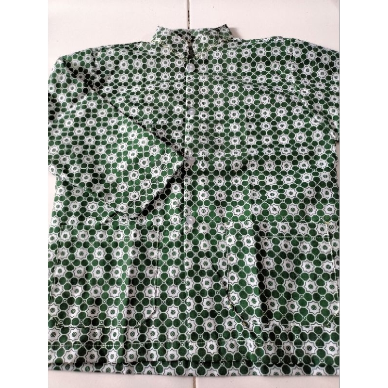 BAJU BATIK NU SERAGAM SEKOLAH FASHION MUSLIMAT ANAK SEKOLAH PAUD TK SD (BISA CUSTOM SIZE CHAT ADMIN 