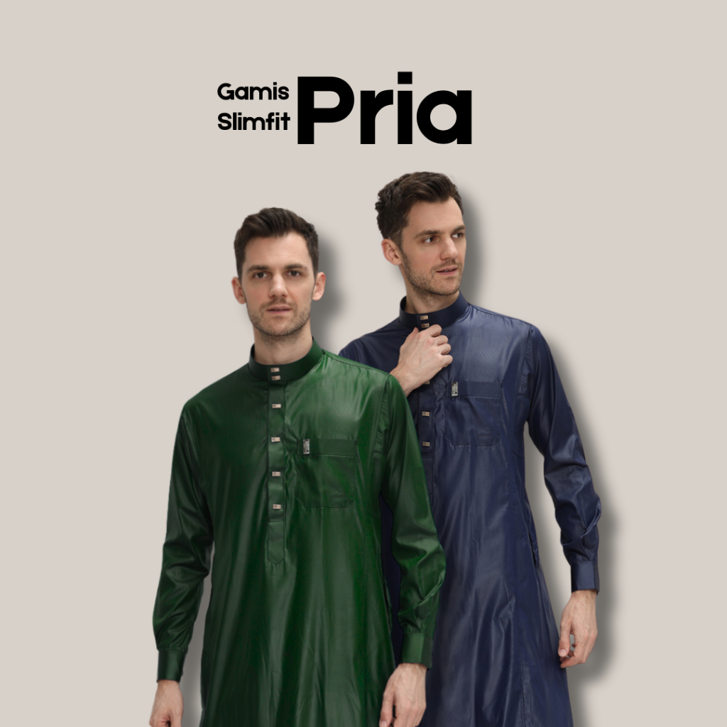 Jubah Pria Dewasa Remaja Gamis Laki Laki Busana Muslim Terbaru Lengan Panjang Manset Slimfit