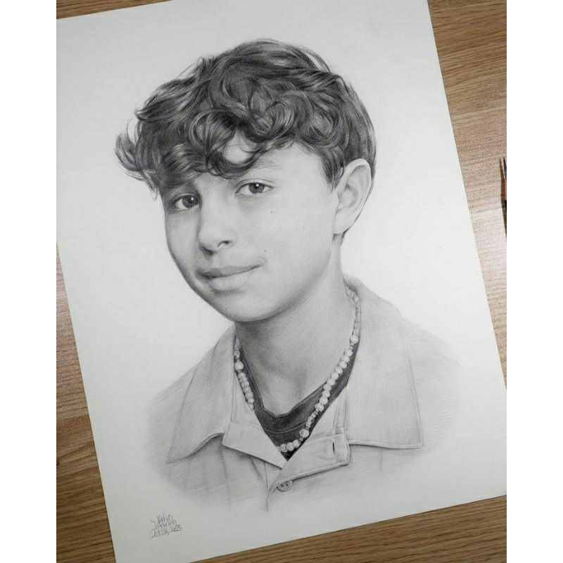 

Kado lukisan sketasa wajah custom ( 1 hari jadi ) sketsa wajah poto sendiri