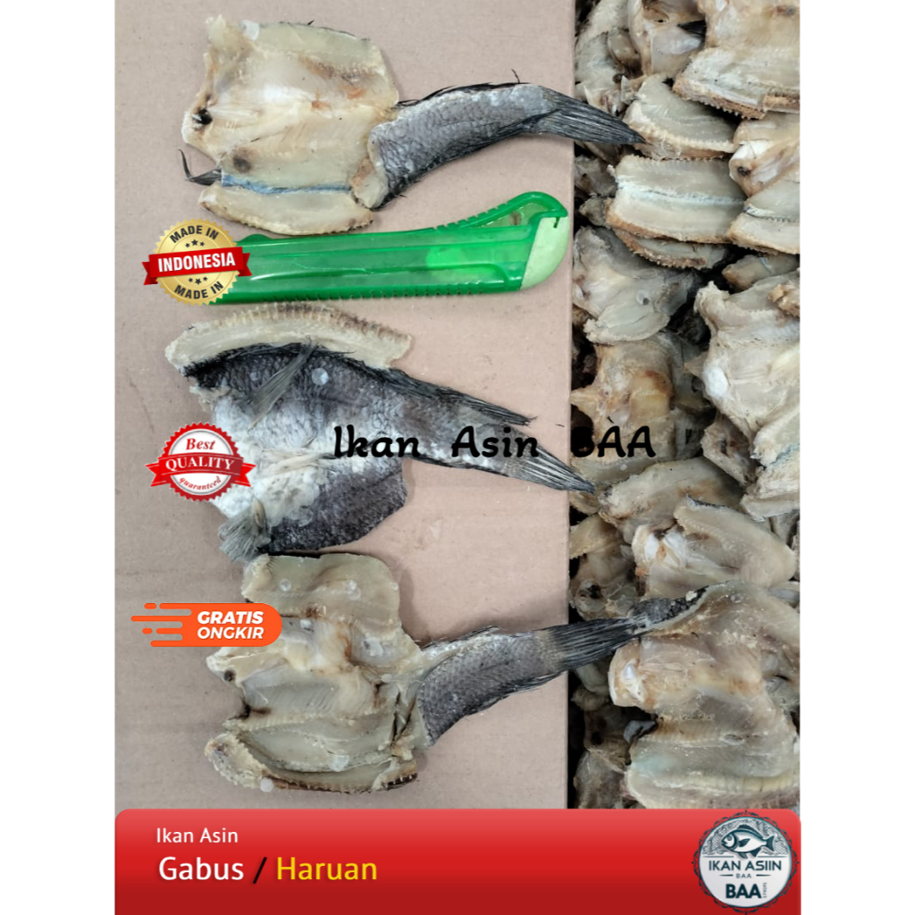 

Ikan Asin Gabus Kecil | Ikan Haruan kecil | Ikan Gabus