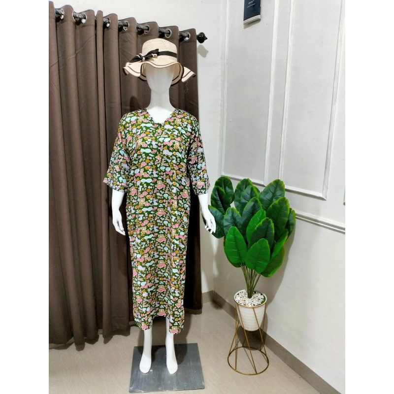 Daster gamis | daster gamis harian rayon adem | gamis busui