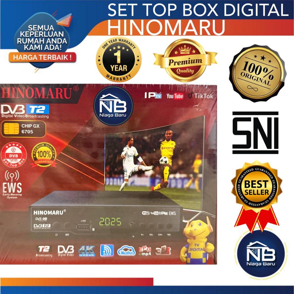 STB tv digital HINOMARU set top box SNI - STB+RCA