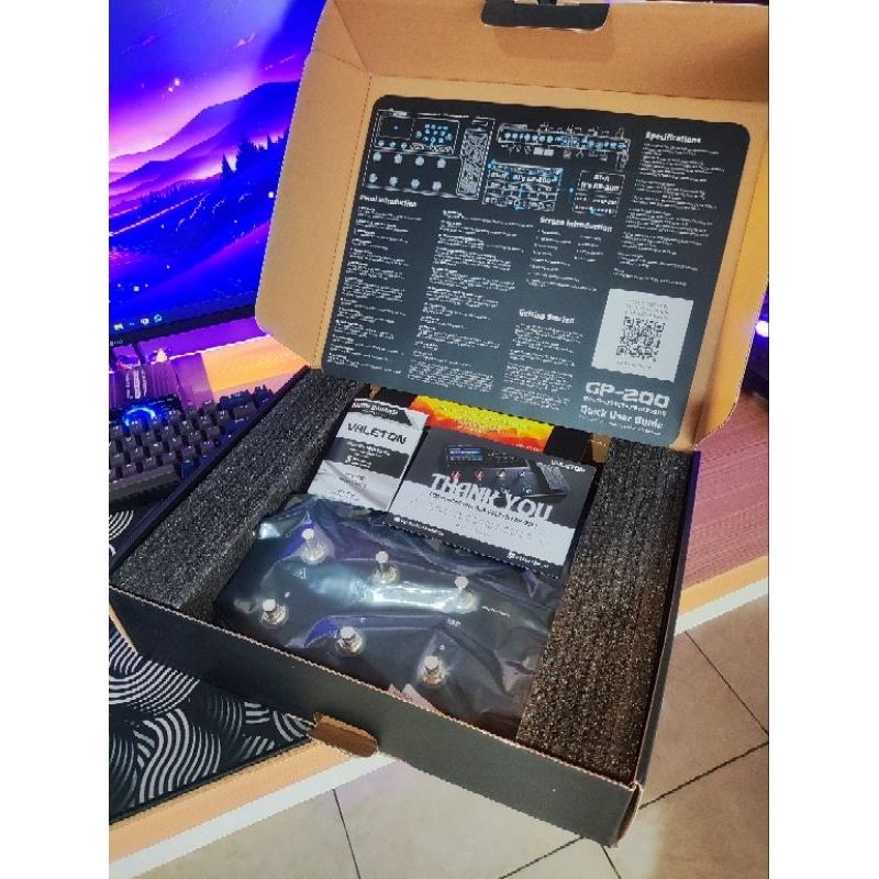 efek gitar valeton gp 200 valeton gp200 effect guitar digital second like new