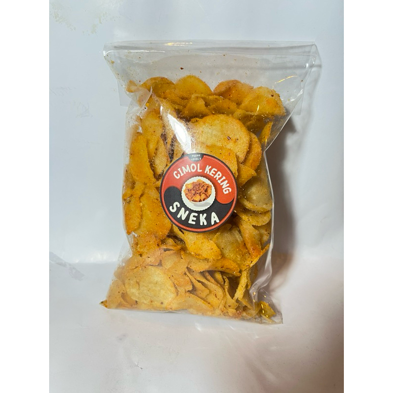 

Cemilan Moring Asin Pedas Level 2 Cimol Kering Sneka Isi 250 Gram