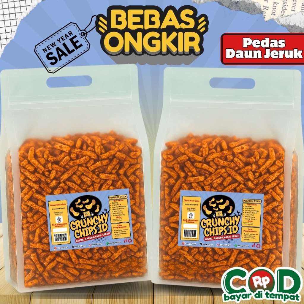 Basreng Pedas Daun Jeruk Sultan Bandung Kiloan Bumbu Rempah Cikruh Melimpah Renyah Murah Gratis Ongk