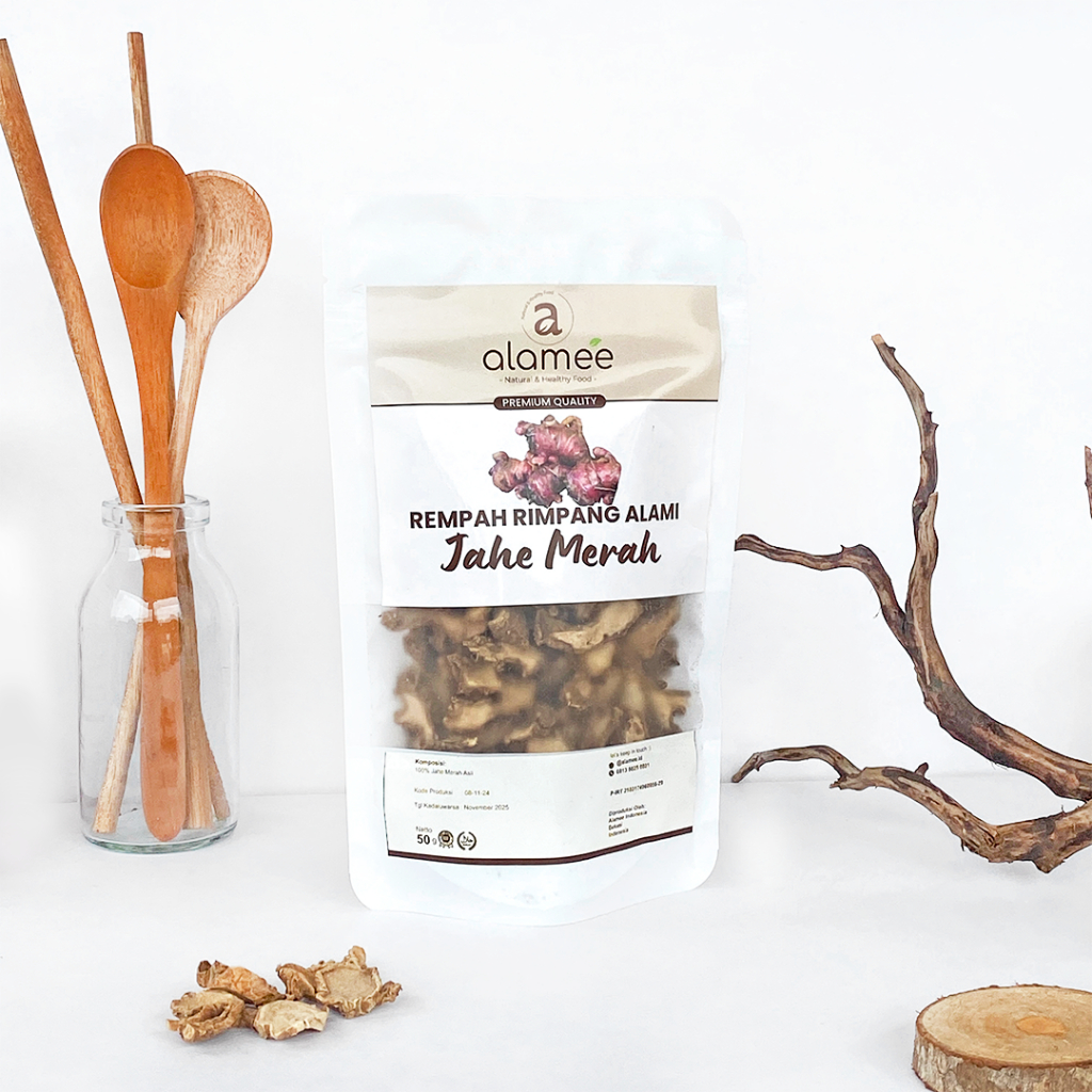 

Jahe Merah Kering Iris Dried Ginger Rempah Rimpang Organik Alami Bumbu Masakan Masak Organic 50g