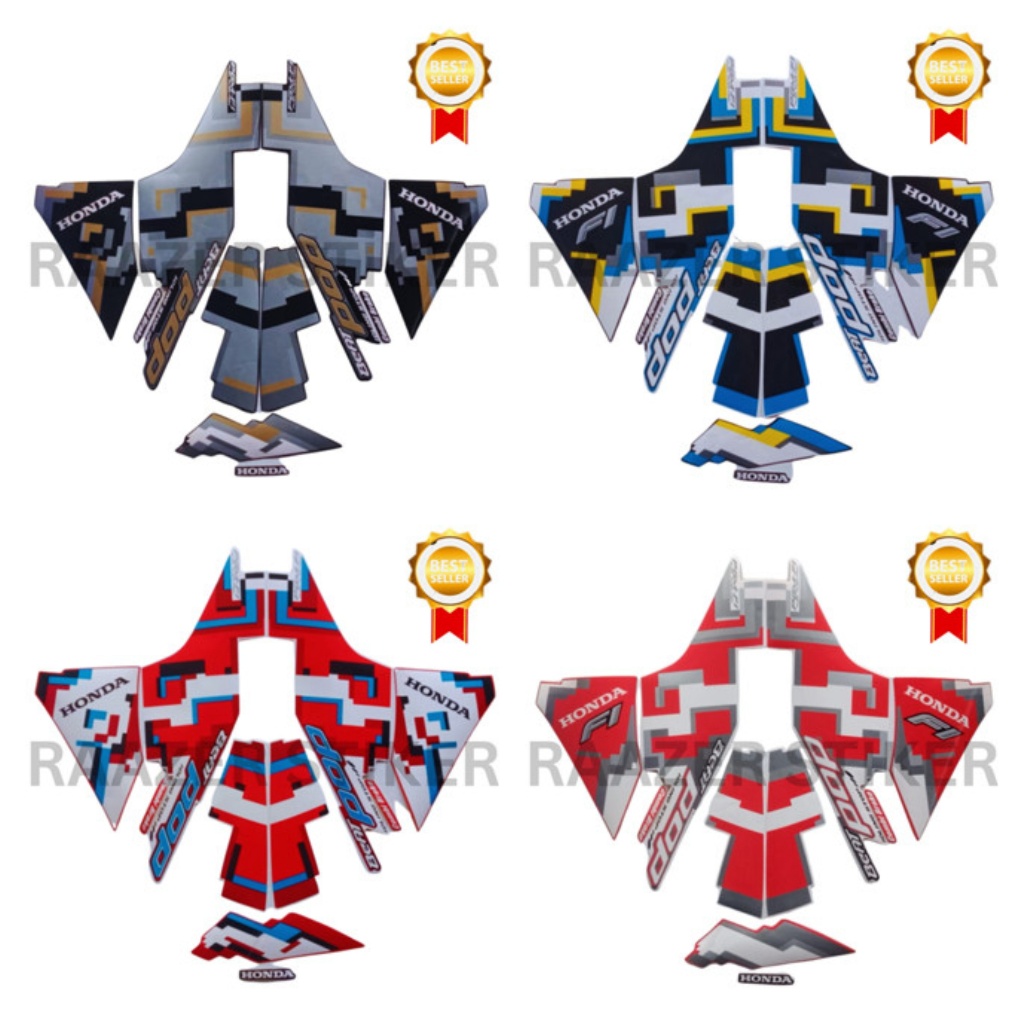 STIKER STRIPING STANDART BEAT POP 2017 - LIST MOTOR BEAT POP 2017 - LIS BODY MOTOR BEAT POP 2017