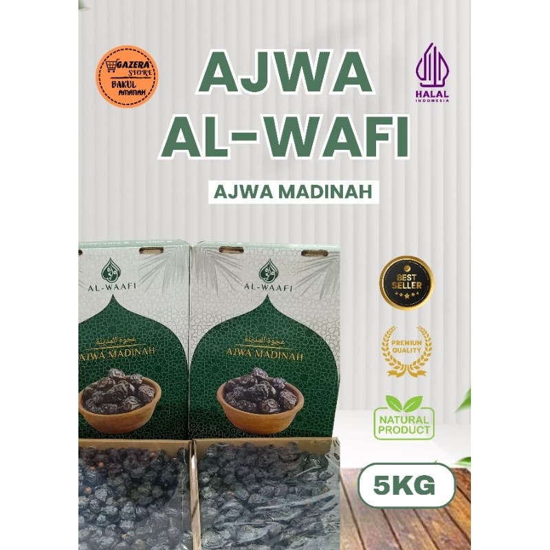 

Kurma Ajwa | kurma ajwa alwafi large 5kg | kurma ajwa Madinah original premium