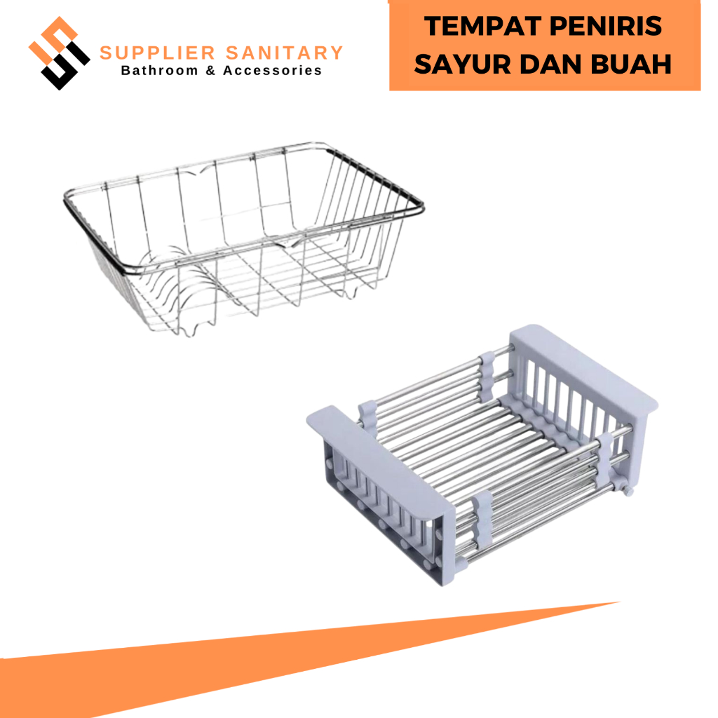 TIRISAN PIRING WASTAFEL STENLIES/KERANJANG SAYUR/TIRISAN