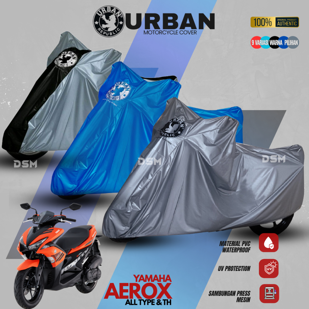 Urban Cover Motor Yamaha Aerox 100% Waterproof / Sarung Motor Aerox / DSM