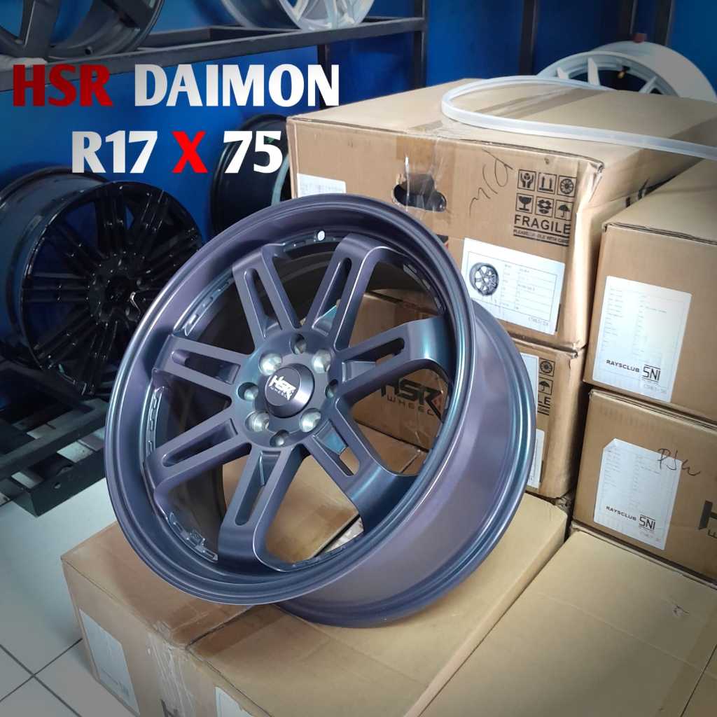 Velg mobilio brio avanza xenia grand livina datsun swift ring 17 hsr daimon R17 toko velg cawang