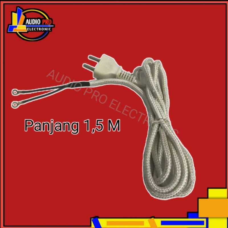 CABLE SETRIKA DAICHI ORIGINAL HITACHI PUTIH KEPALA GEPENG+ SKUN