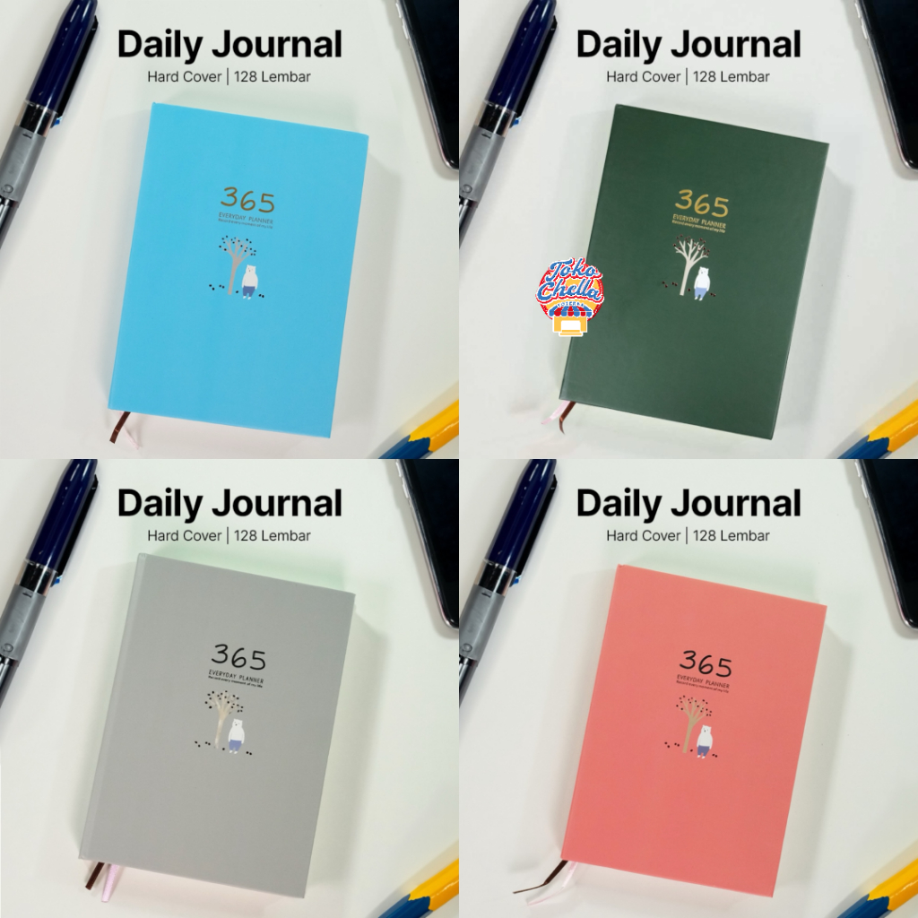 

DingDongTu Buku Diary 365 Hari Daily Journal Hard Cover 128 Lembar 256 Halaman