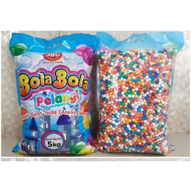 

biskuit bola bola pelangi