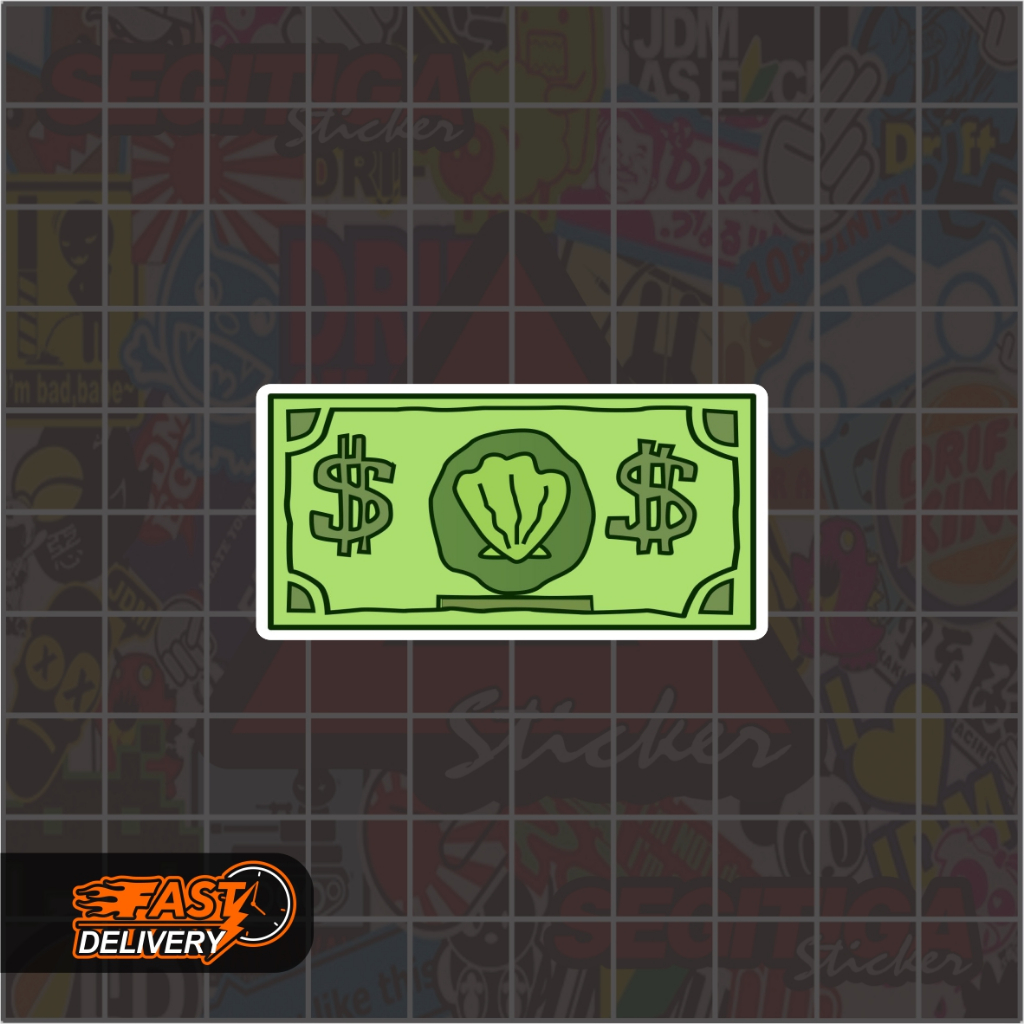 

Sticker Dollar Spongebob Ukuran 5 x 2.5 Cm