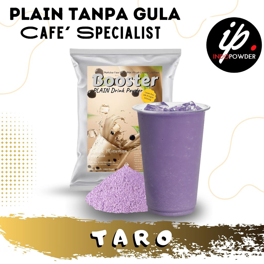 

IP Kendal - Bubuk Minuman TANPA GULA / PLAIN Rasa TARO 1Kg Untuk Cafe, Resto & Usaha Minuman