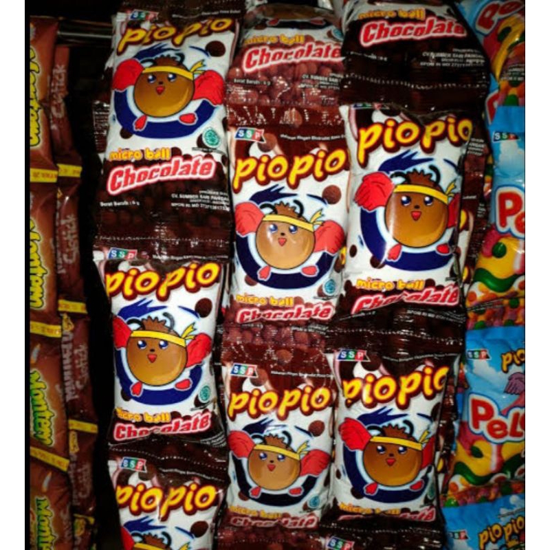 

PIO PIO SNACK COKELAT 1 RENCENG ISI 10 PCS