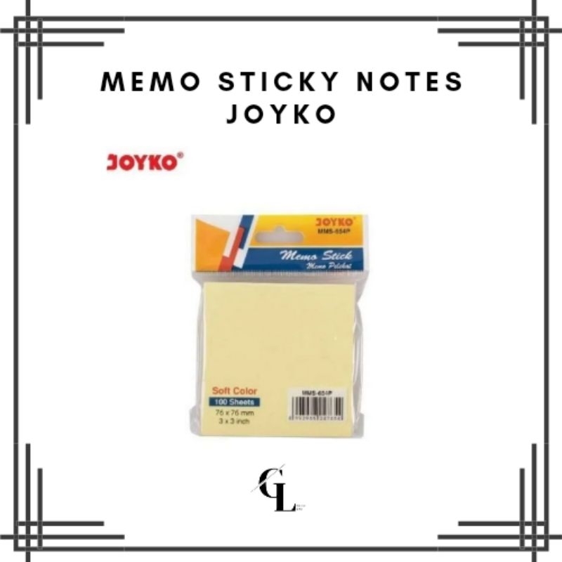 

Memo Sticky Notes soft color Joyko - MMS 654 P