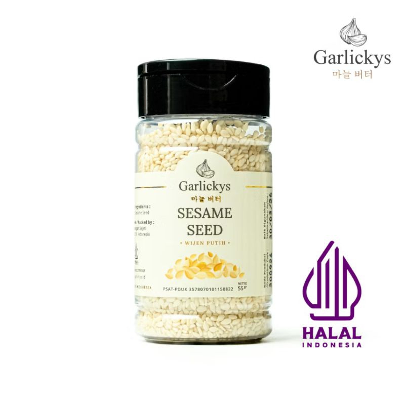 

Sesame Seed Wijen Putih Botol 55g Garlickys