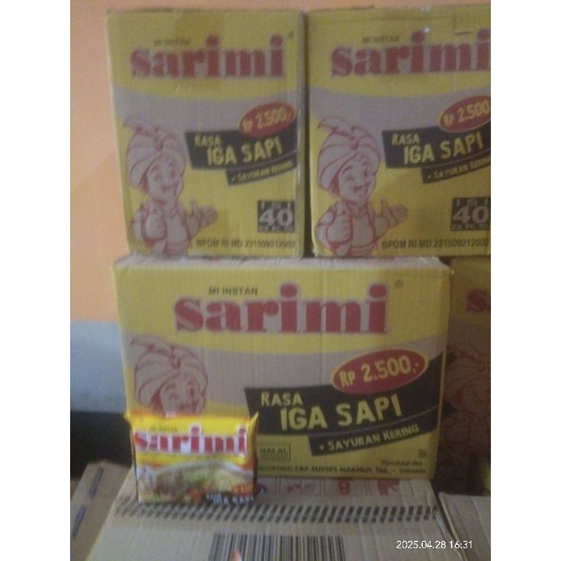 

sarimi iga sapi kartonan
