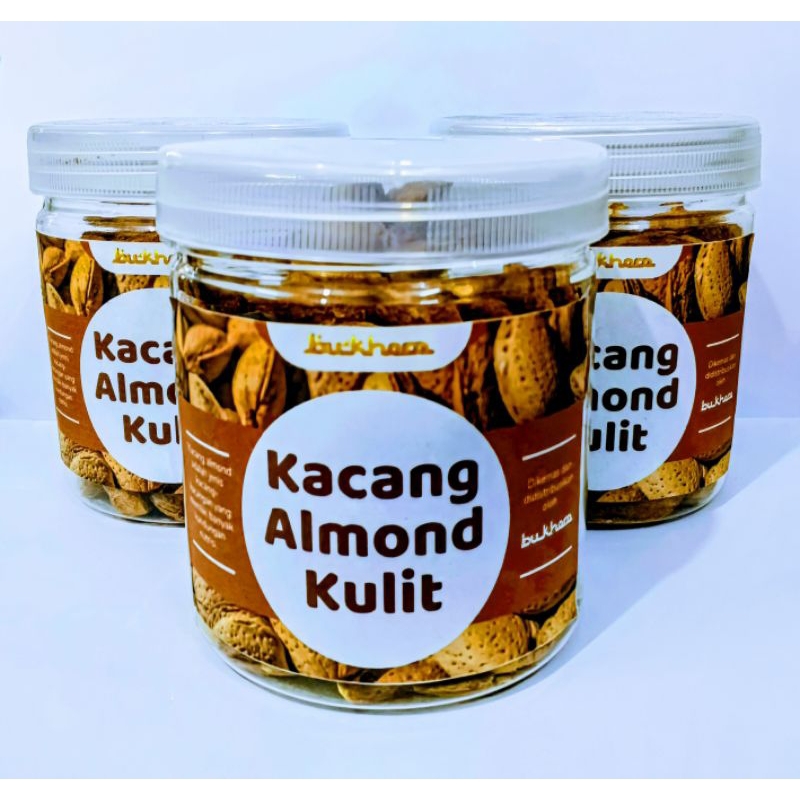 

Kacang Almond Kulit 200gr Rasa Gurih Merek Bukhara Baik Untuk Kulit juga Mengandung Antioksidan Cegah Kerutan juga Penuaan Dini