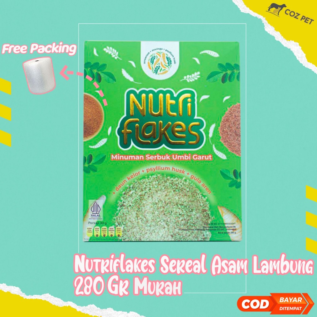 

Sereal Umbi Garut - Solusi Atasi Asam Lambung Maag Kronis Gerd Suplemen Makanan Diet 1 Box Nutriflakes Official