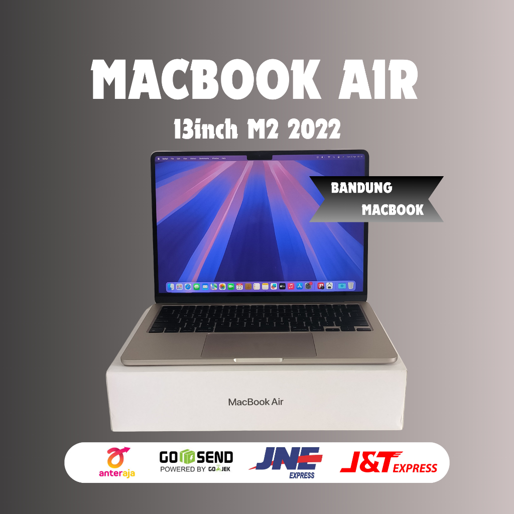 Macbook Air M2 13inch Second Original