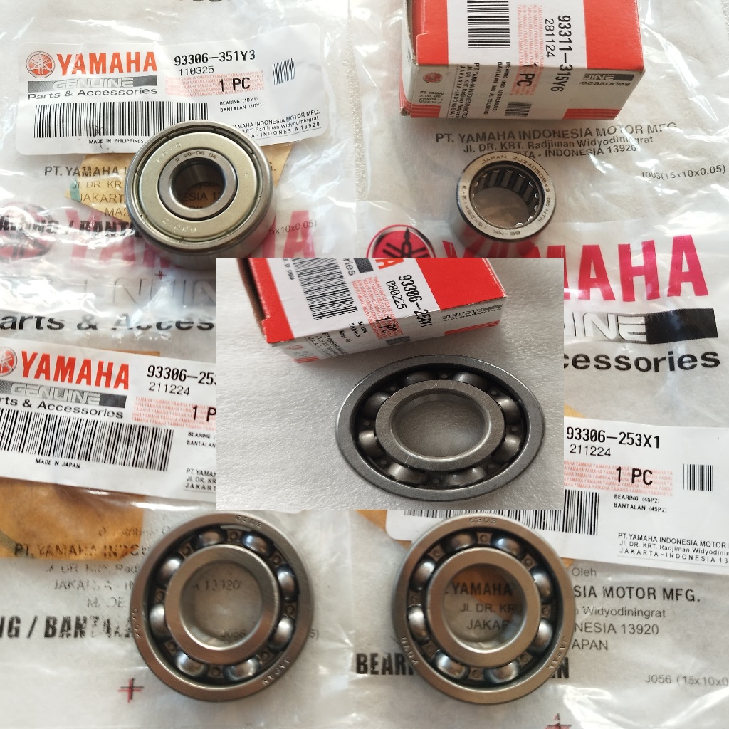 LAKER LAHER BEARING RASIO SET YAMAHA MIO SPORTY SMILE SOUL NOUVO Z LELE ORI YGP