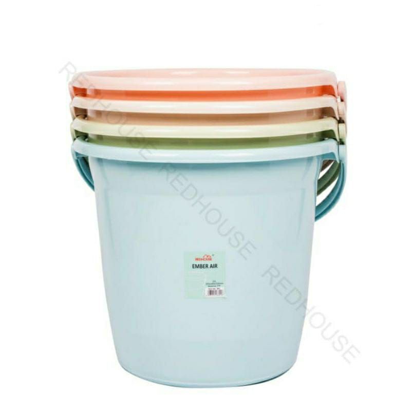 Ember Air Plastik Tebal merk RedHouse Besar kode 801 23L warna Pastel (1 PCS)