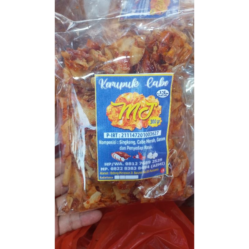 

Kerupuk Cabe MJ (Pedas Manis)