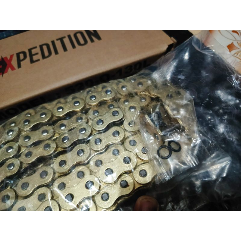 RANTAI O-RING EXPEDITION UK 520 130L GOLD