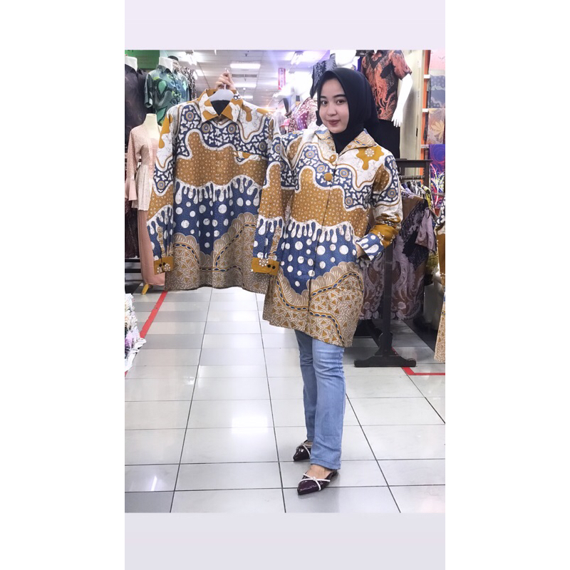 Batik couple katun premium / tunik wanita pull puring trikot