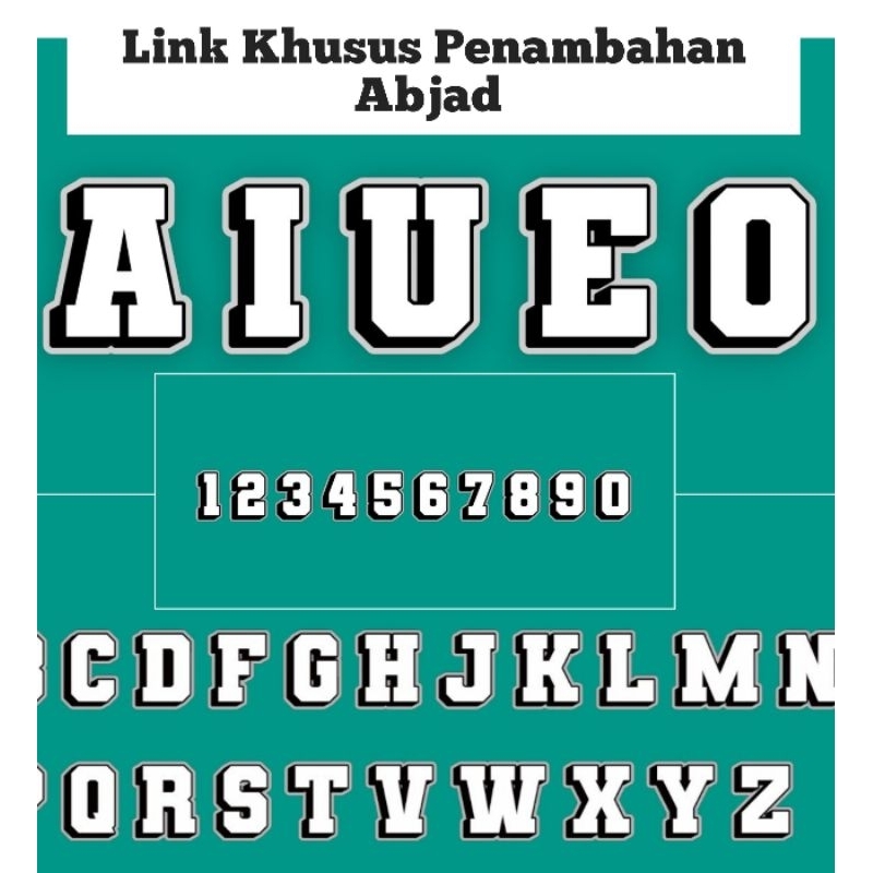 

Tambahan Sticker Huruf atau Angka